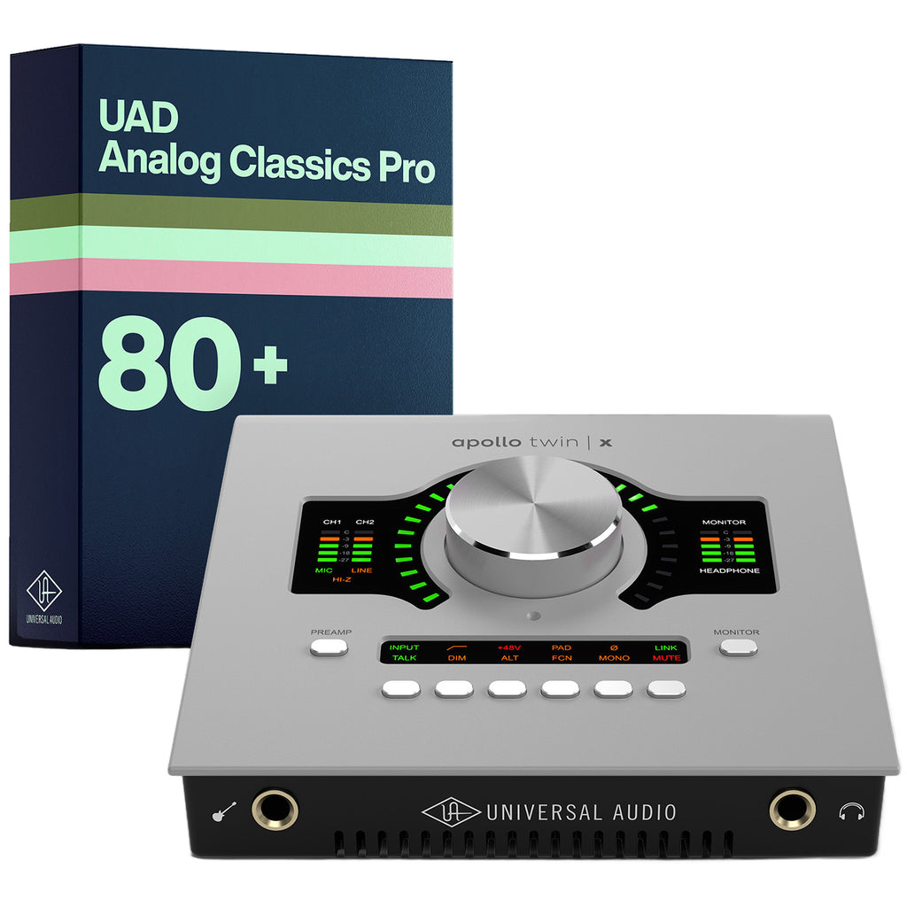 Universal Audio Apollo Twin X QUAD Gen 2 Thunderbolt Audio Interface - UAD Analog Classics Pro Edition