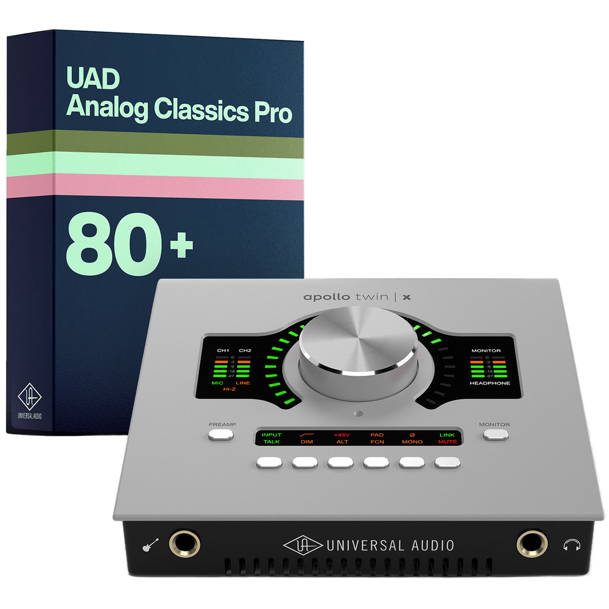Universal Audio Apollo Twin X QUAD Gen 2 Thunderbolt Audio Interface - UAD Analog Classics Pro Edition