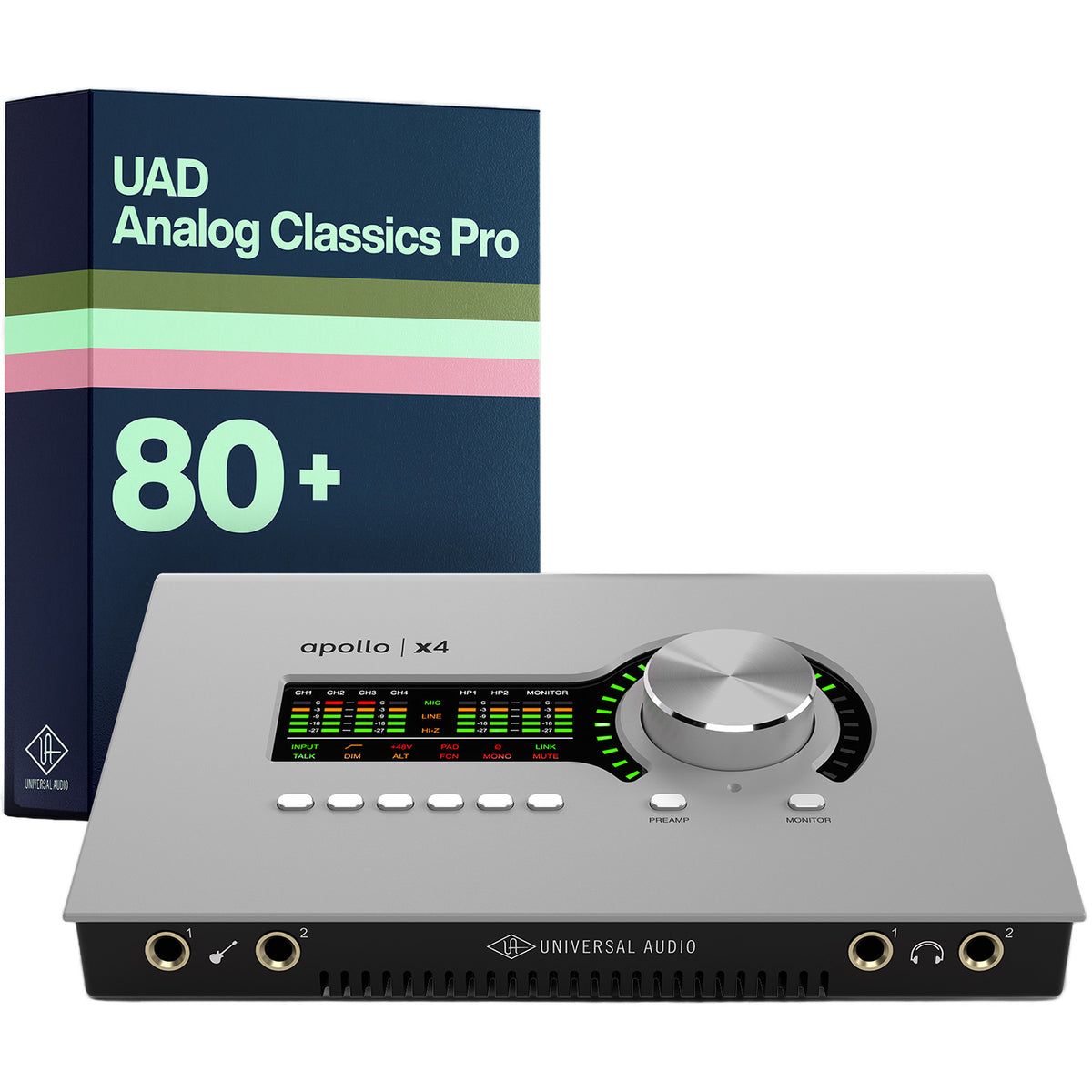 Universal Audio Apollo x4 Gen 2 Thunderbolt Audio Interface - UAD Analog Classics Pro Edition (Demo Deal)