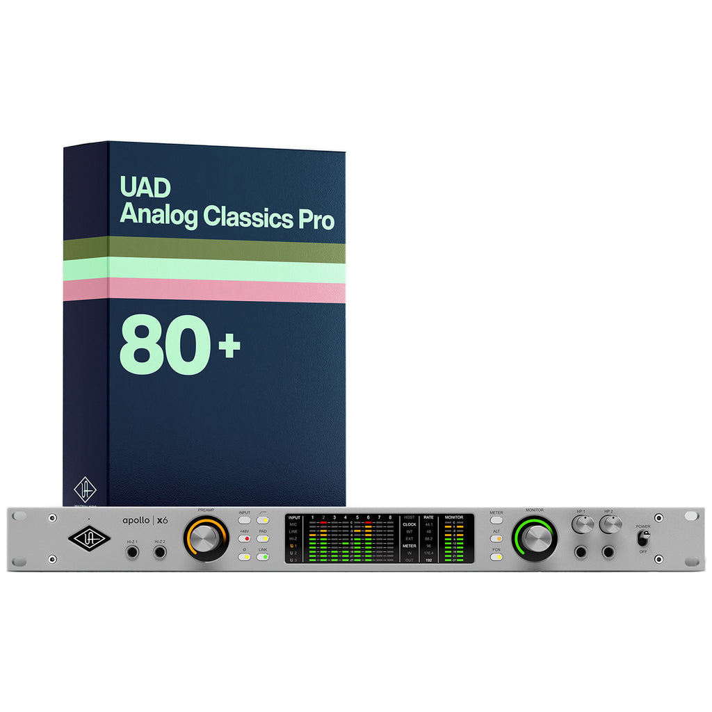 Universal Audio Apollo x6 Gen 2 Thunderbolt Audio Interface - UAD Analog Classics Pro Edition