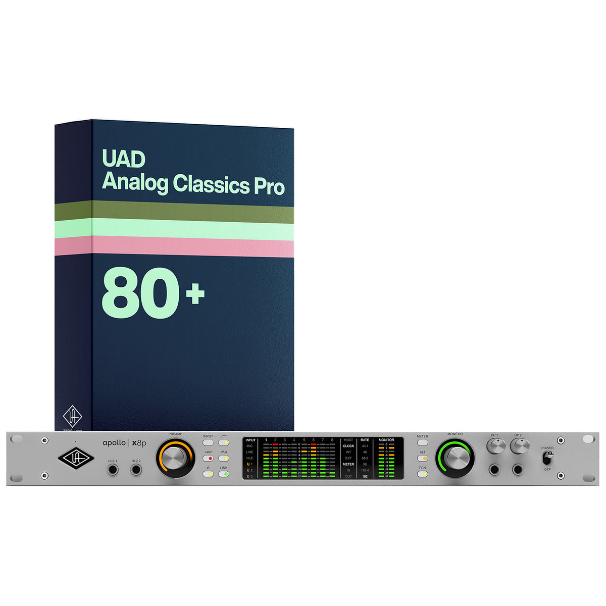 Universal Audio Apollo x8p Gen 2 Thunderbolt Audio Interface - UAD Analog Classics Pro Edition