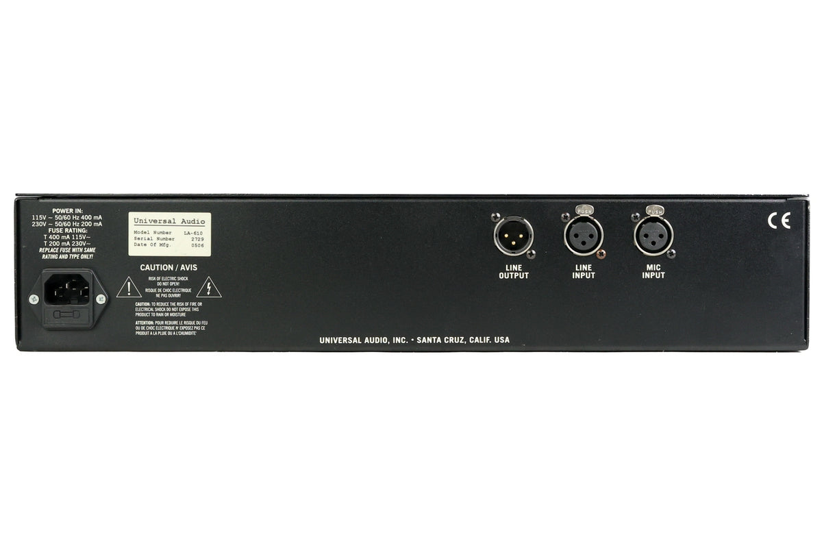 Universal Audio LA-610 Tube Channel Strip #2729 (Used)