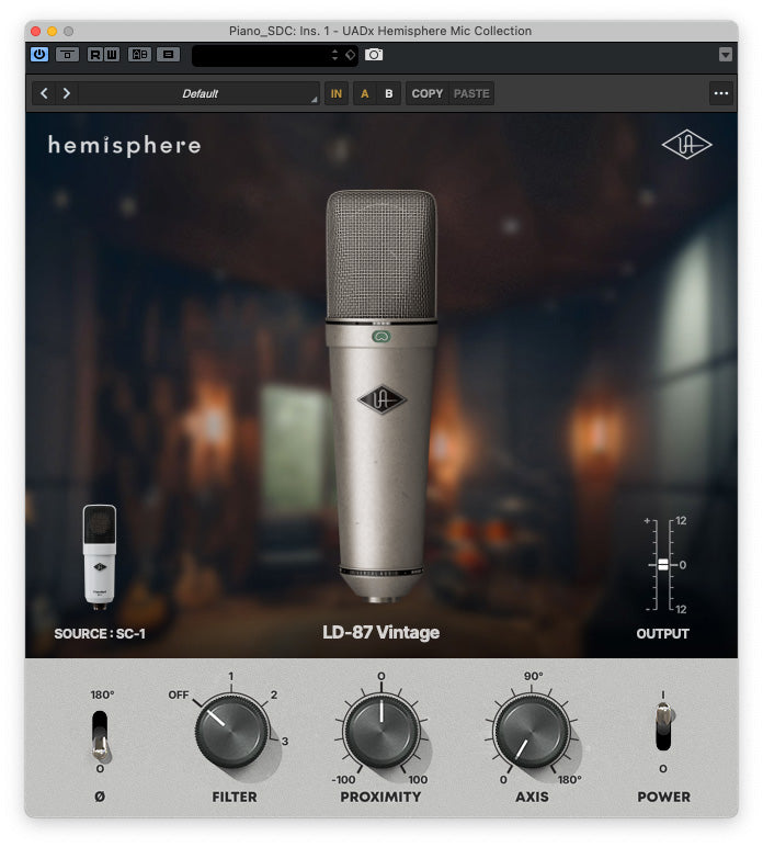 Universal Audio SC-1 Standard Condenser Microphone with Hemisphere Modeling