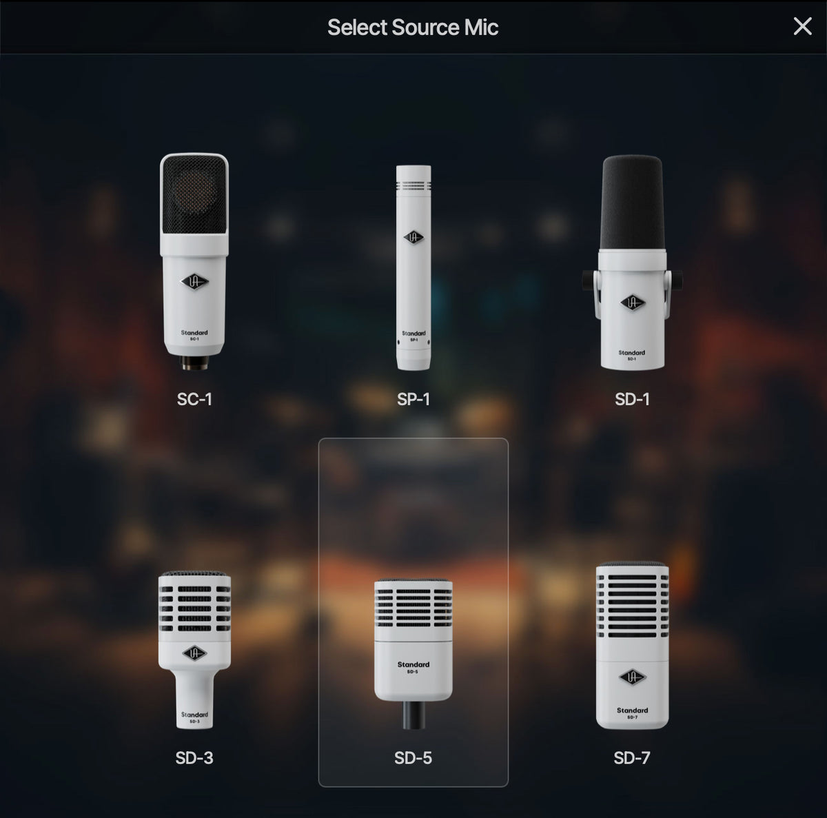Universal Audio SD-5 Dynamic Microphone with Hemisphere Modeling