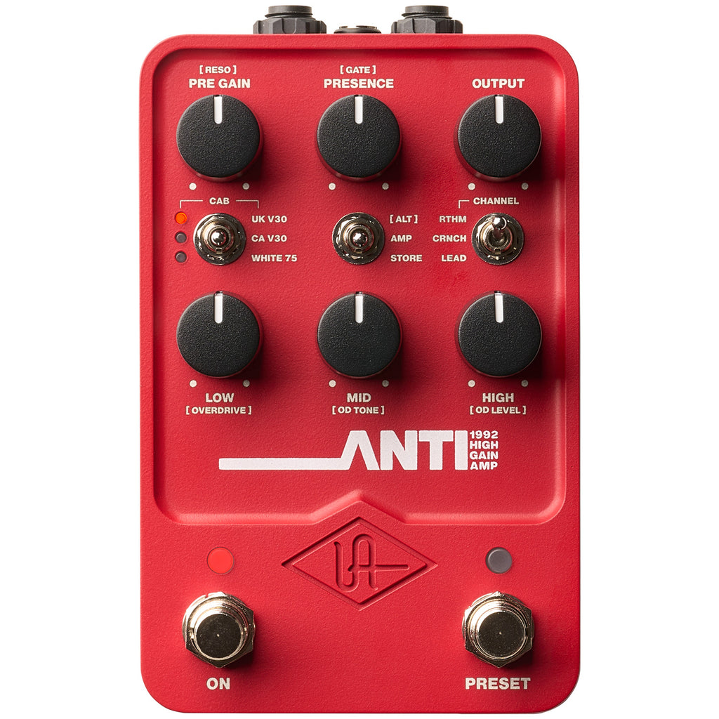 Universal Audio UAFX ANTI 1992 High Gain Amp Pedal (Demo Deal)