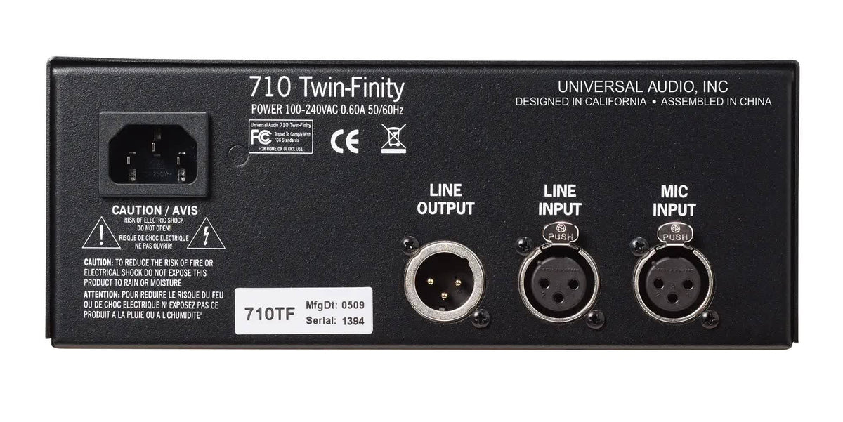 Universal Audio 710 Twin-Finity Microphone Preamp/DI