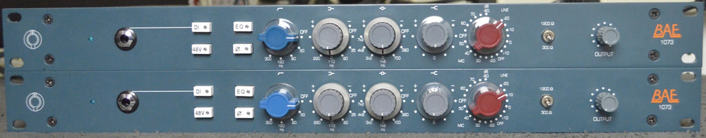 BAE 1073 1U Mic Pre/EQ Pair #2334/2335 (Used)
