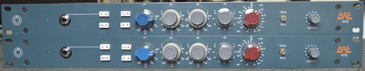BAE 1073 1U Mic Pre/EQ Pair #2334/2335 (Used)