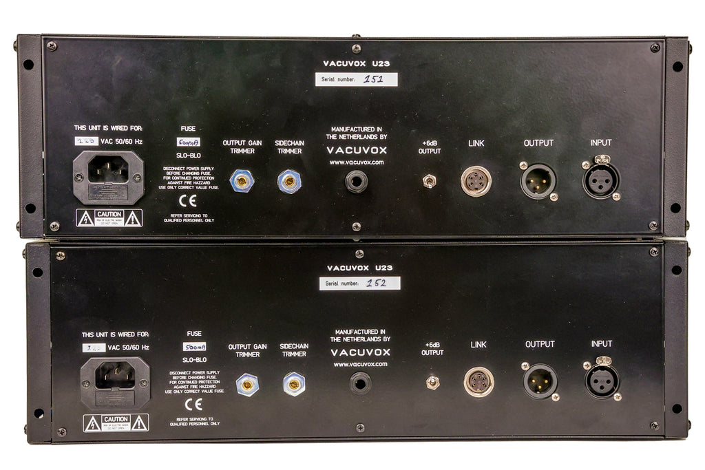 Vacuvox U23m Mastering Vari-Mu Compressor/Limiter - Pair #151/152 (Used)