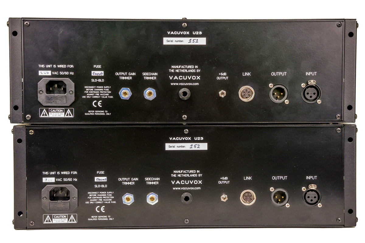 Vacuvox U23m Mastering Vari-Mu Compressor/Limiter - Pair #151/152 (Used)