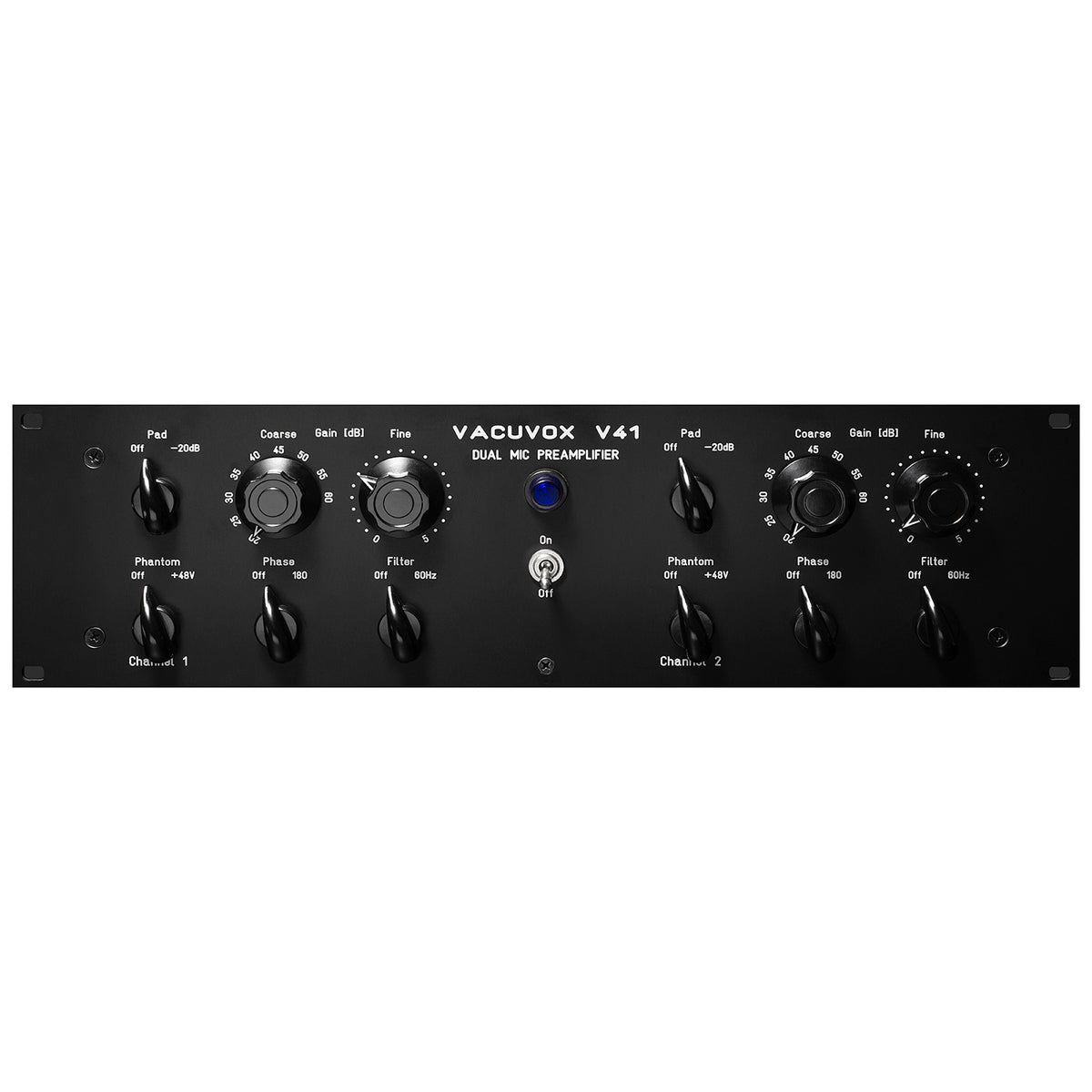 Vacuvox V41 Stereo/Dual-Mono Tube Microphone Preamp - Steel Tubes