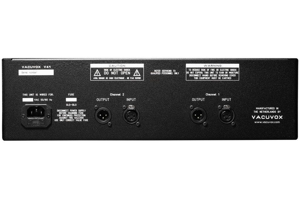 Vacuvox V41 Stereo/Dual-Mono Tube Microphone Preamp - Steel Tubes