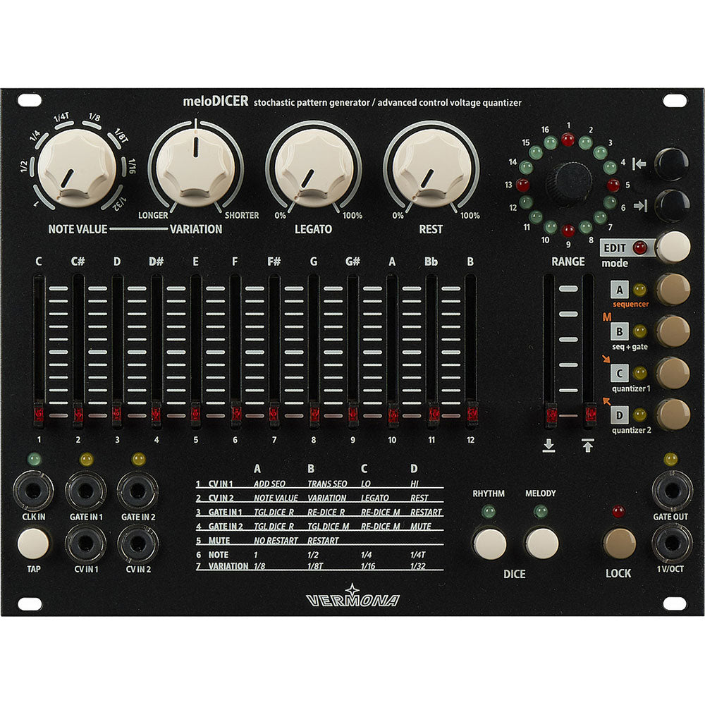 Vermona MeloDICER Sequencer and Pattern Generator Module