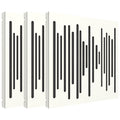 Vicoustic VicPattern Ultra Wavewood MKII Acoustic Panel - White Matte, 3-Pack
