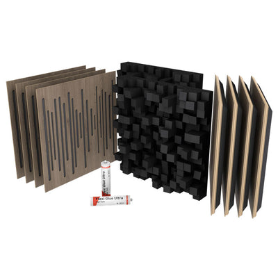 Vicoustic VicStudio Box Acoustic Kit - Brown Oak