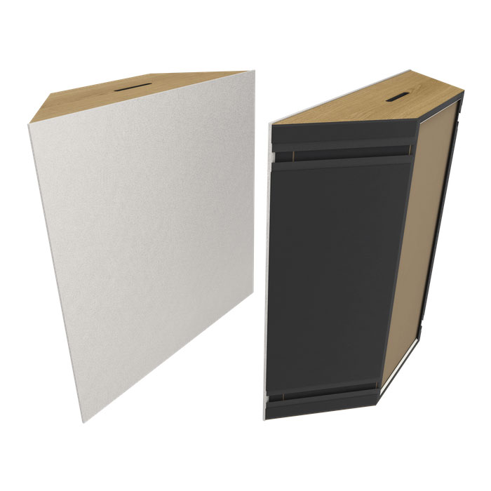 Vicoustic Super Bass Extreme VMT - Oak/Light Gray, 2-Pack