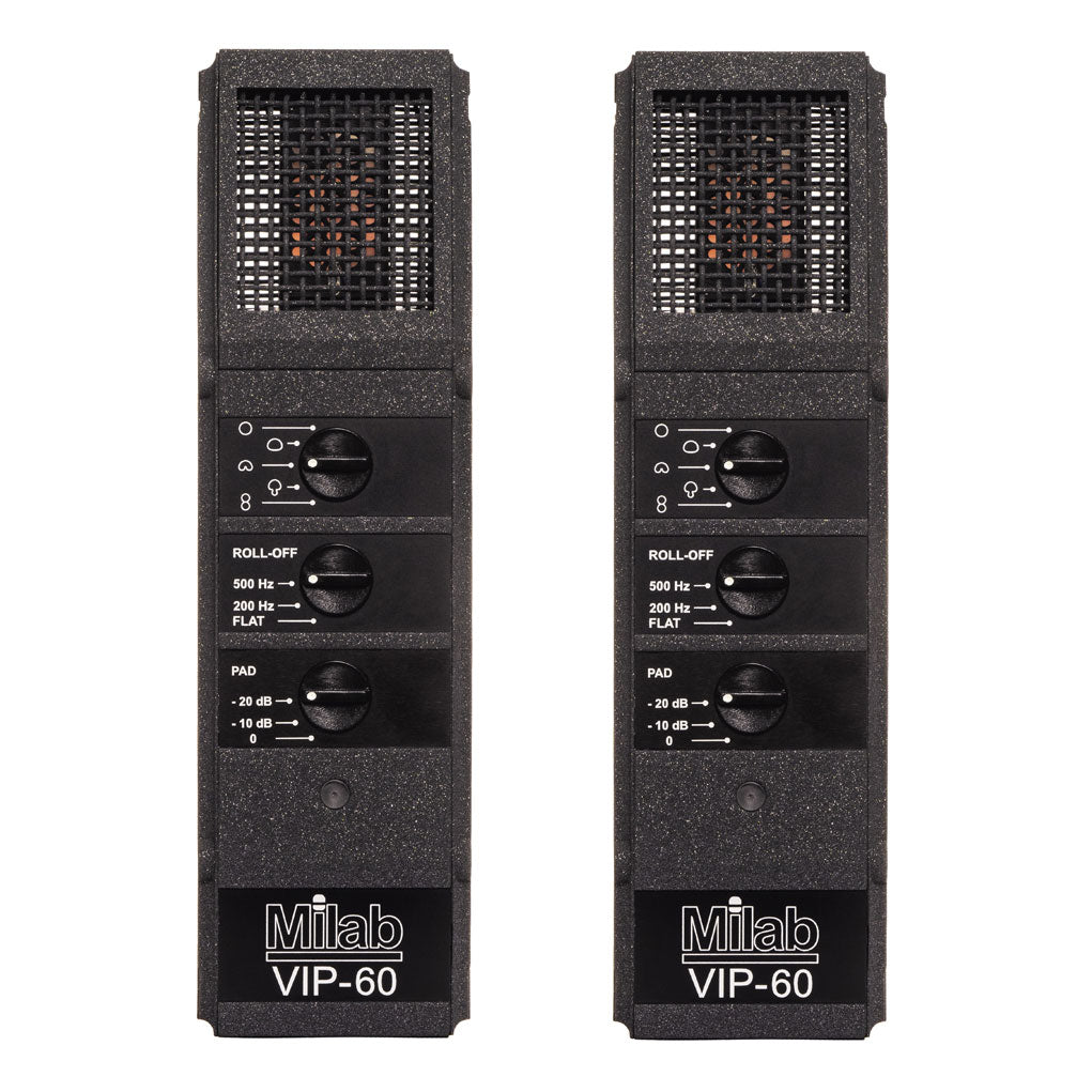 Milab VIP-60 Multi-Pattern Large Diaphragm Condenser Mic - Matched Pair