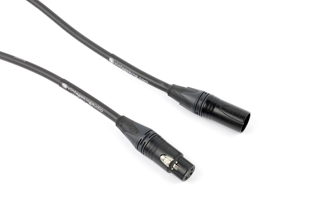 Vintage King Gold Series Studio Microphone Cable - 3' (Demo Deal)