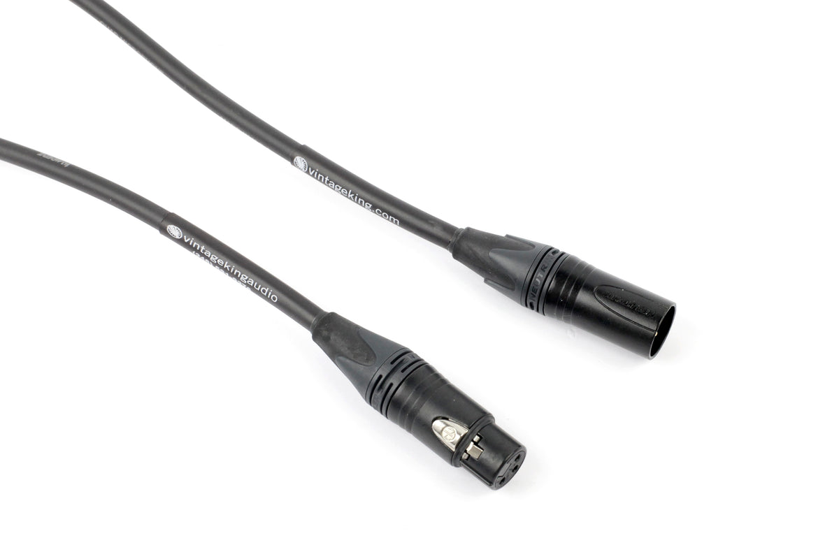 Vintage King Gold Series Studio Microphone Cable - 3' (Demo Deal)