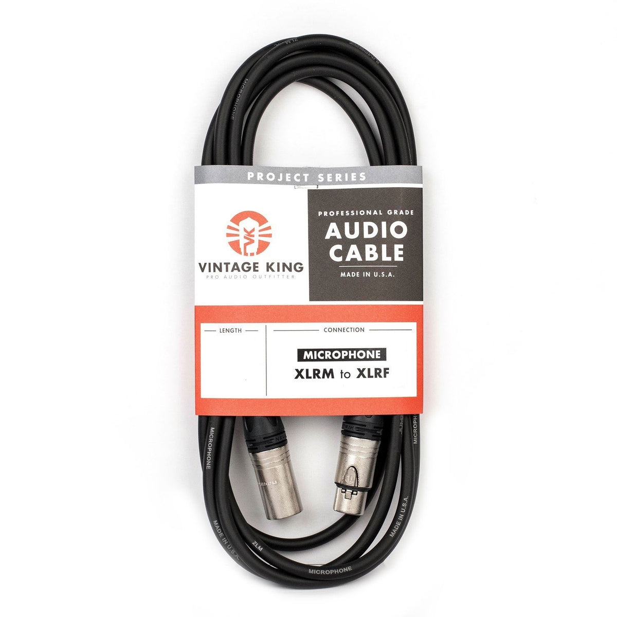 Vintage King Project Series Microphone Cable - 15'