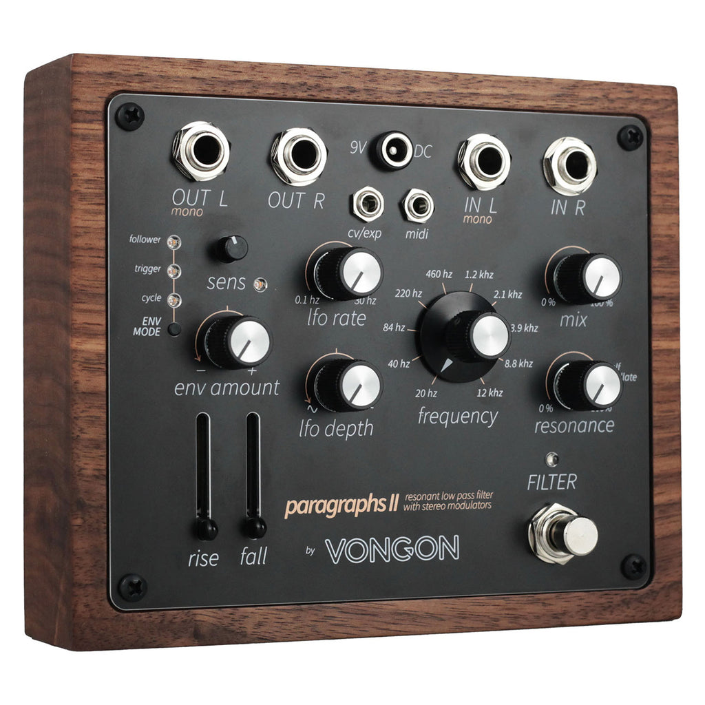 Vongon Paragraphs II 4-Pole Resonant Low Pass Filter Pedal (Demo Deal)