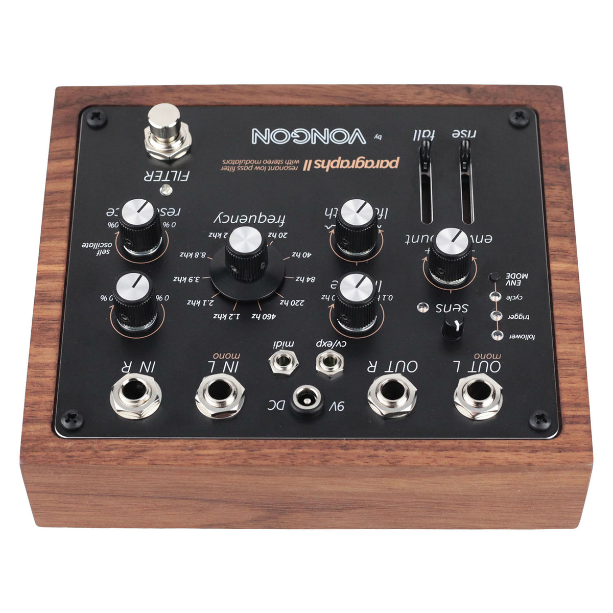 Vongon Paragraphs II 4-Pole Resonant Low Pass Filter Pedal (Demo Deal)