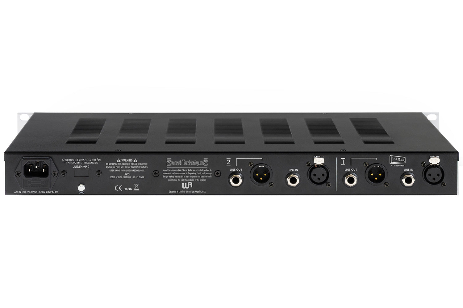 Warm Audio Sound Techniques Jude-MP2 Stereo Microphone Preamp