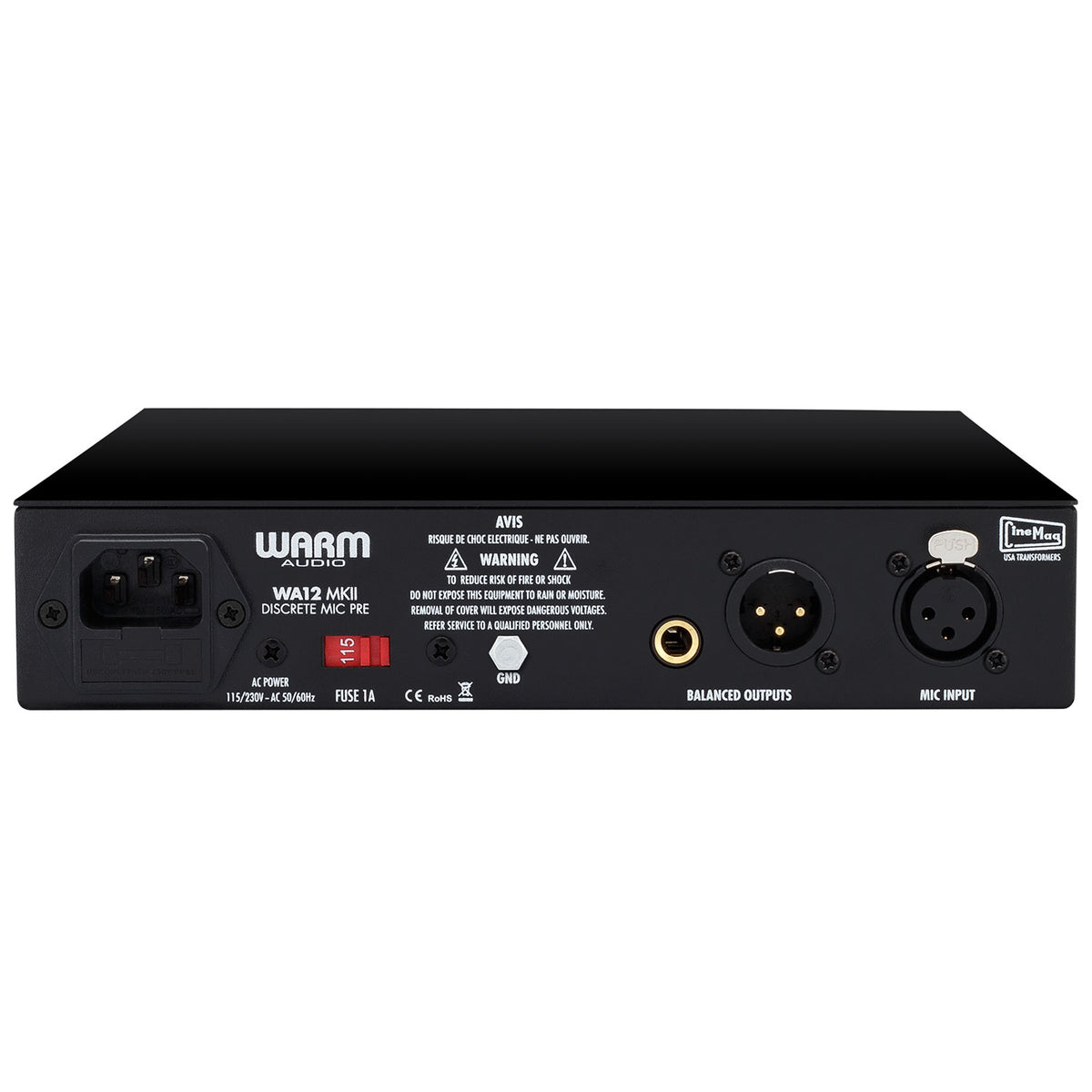 Warm Audio WA12 MKII Discrete Microphone Preamp - Black