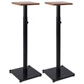 Wavebone Grand Gemini Monitor Stand - Walnut, Pair