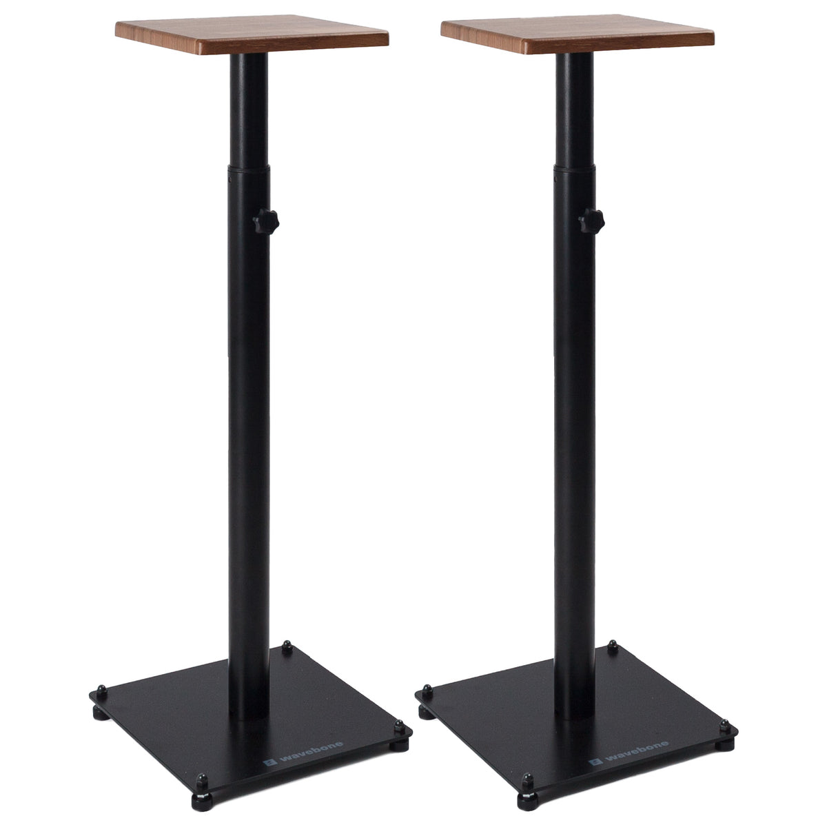 Wavebone Grand Gemini Monitor Stand - Walnut, Pair