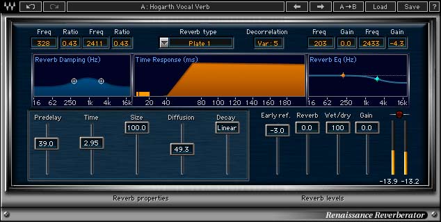 Waves Renaissance Reverb - Electronic Delivery