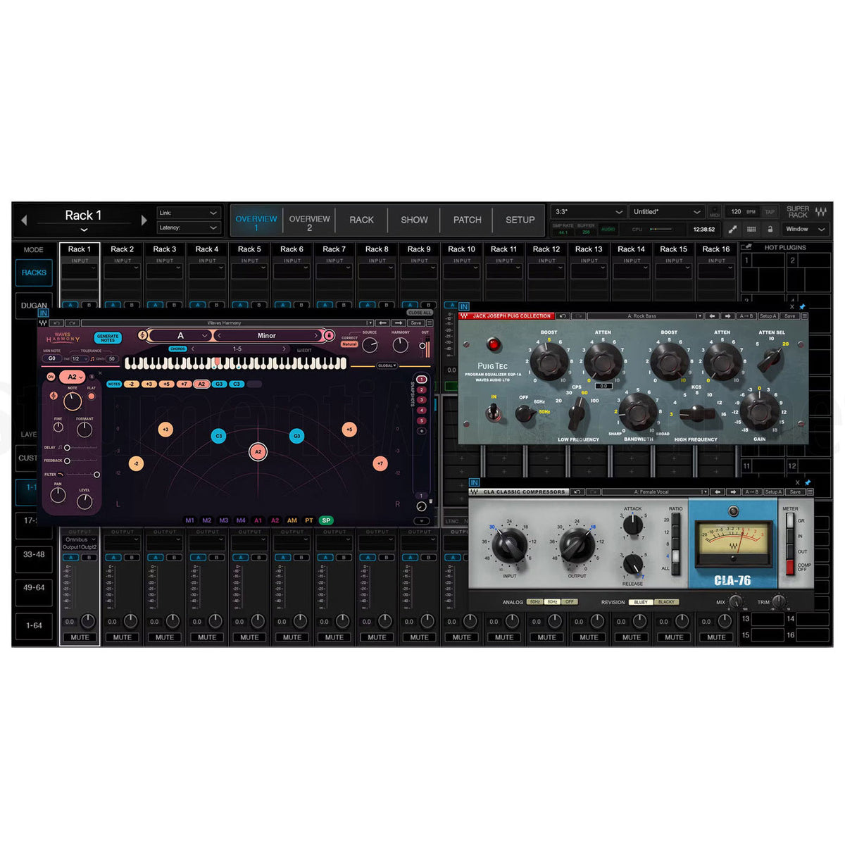 Waves SuperRack Performer Live Sound Plug-In Rack - Electronic Delivery