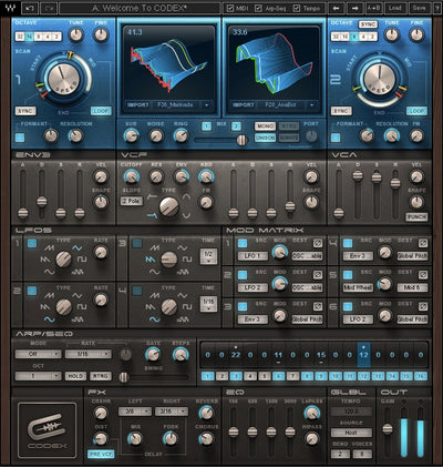 Waves Codex Wavetable Synth  - Electronic Delivery