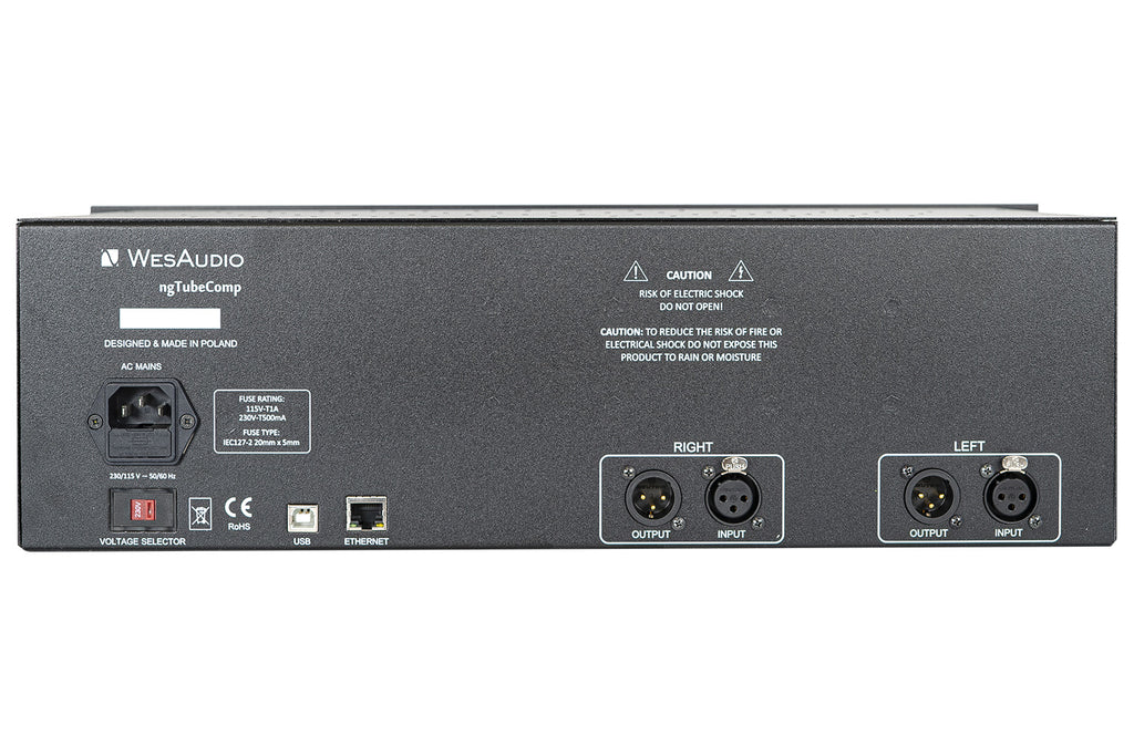 WesAudio ngTubeComp Tube Compressor with Digital Recall and Automation (Demo Deal)