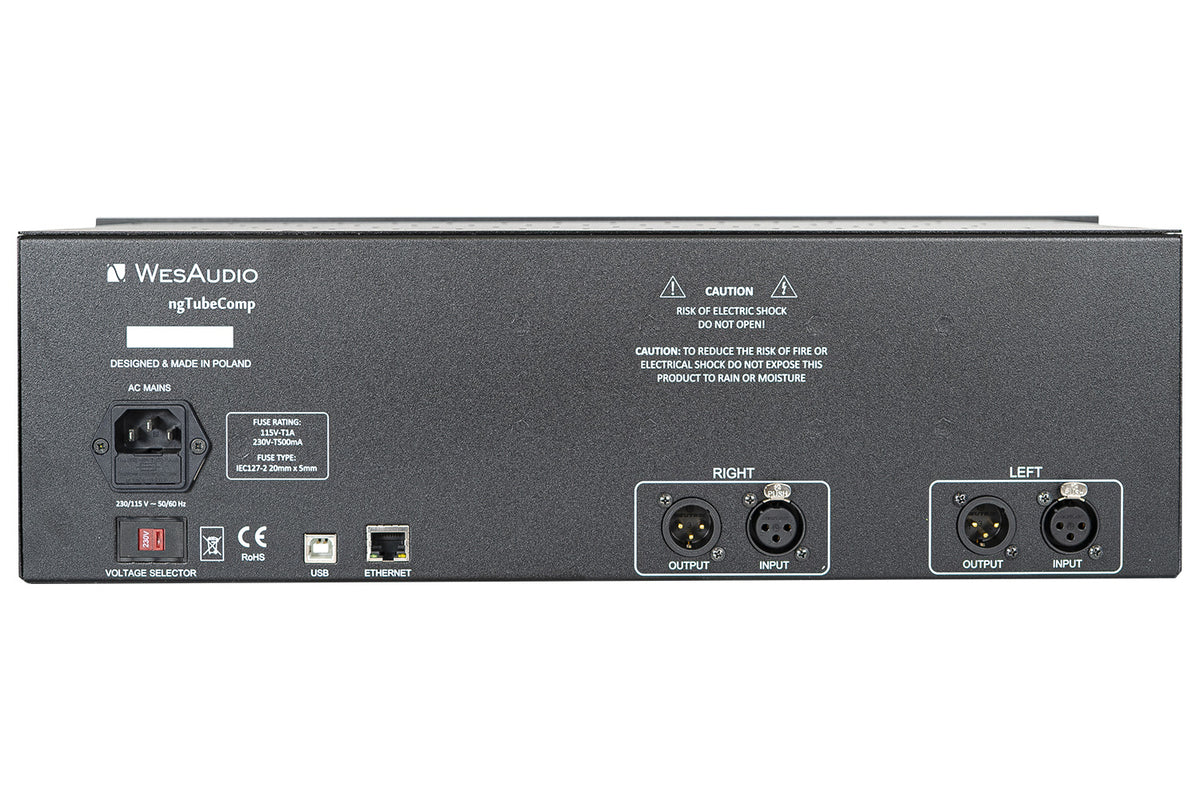 WesAudio ngTubeComp Tube Compressor with Digital Recall and Automation (Demo Deal)