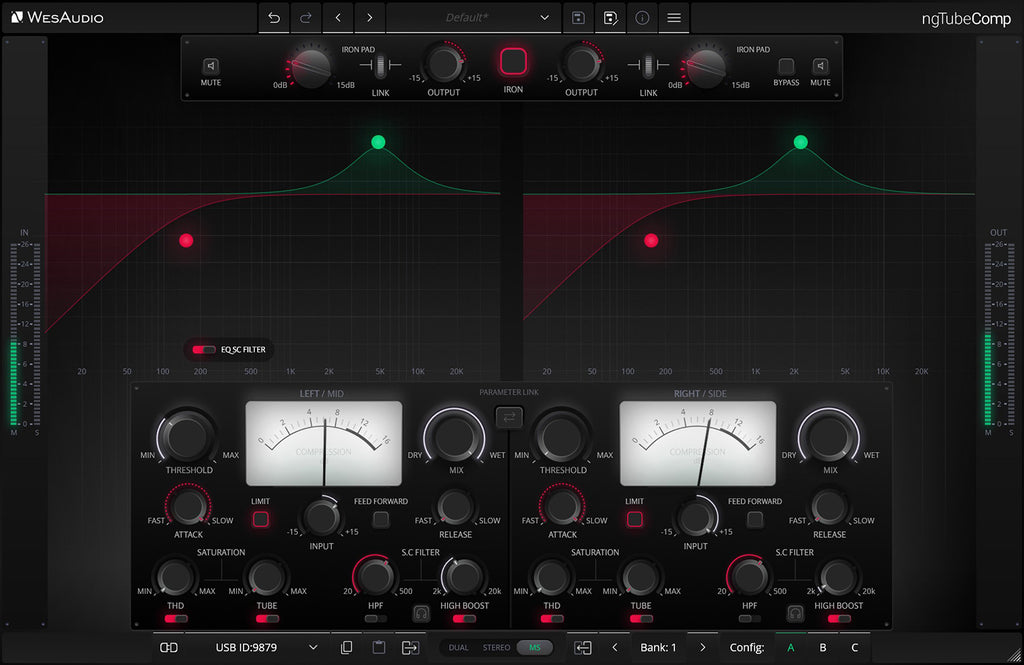 WesAudio ngTubeComp Tube Compressor with Digital Recall and Automation