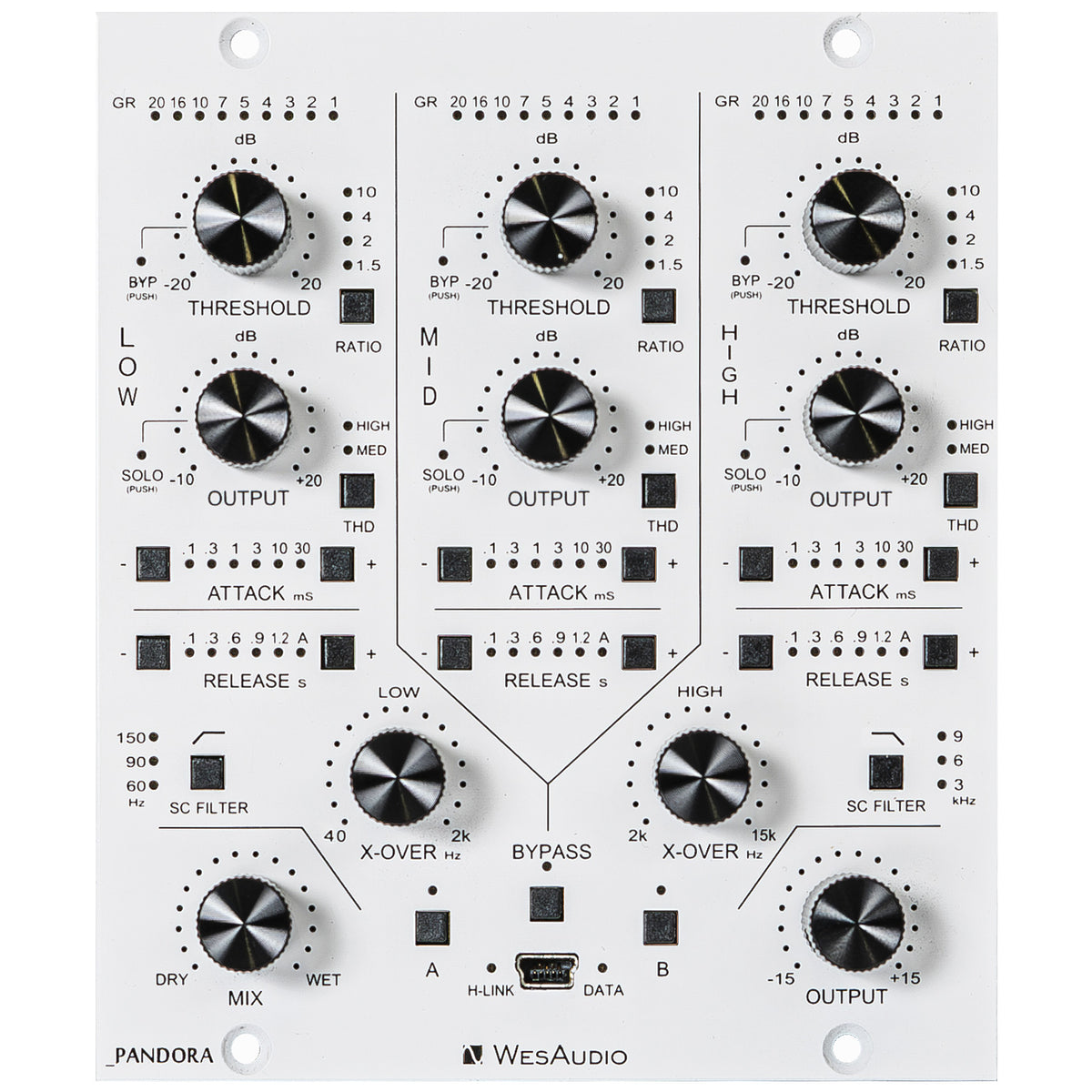 WesAudio _Pandora 500 Series Multiband Compressor with Digital Recall