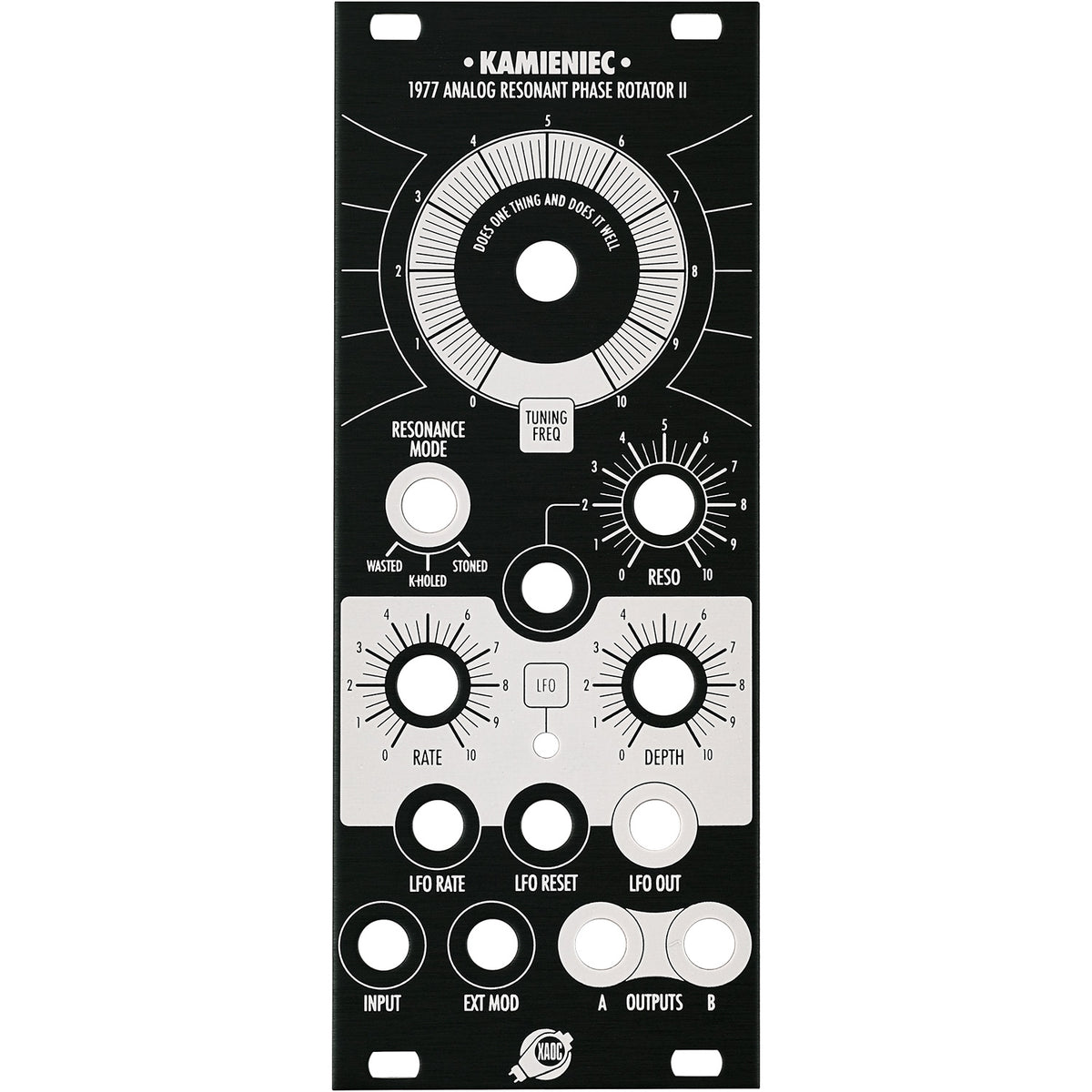 Xaoc Devices Kamieniec II Black Faceplate