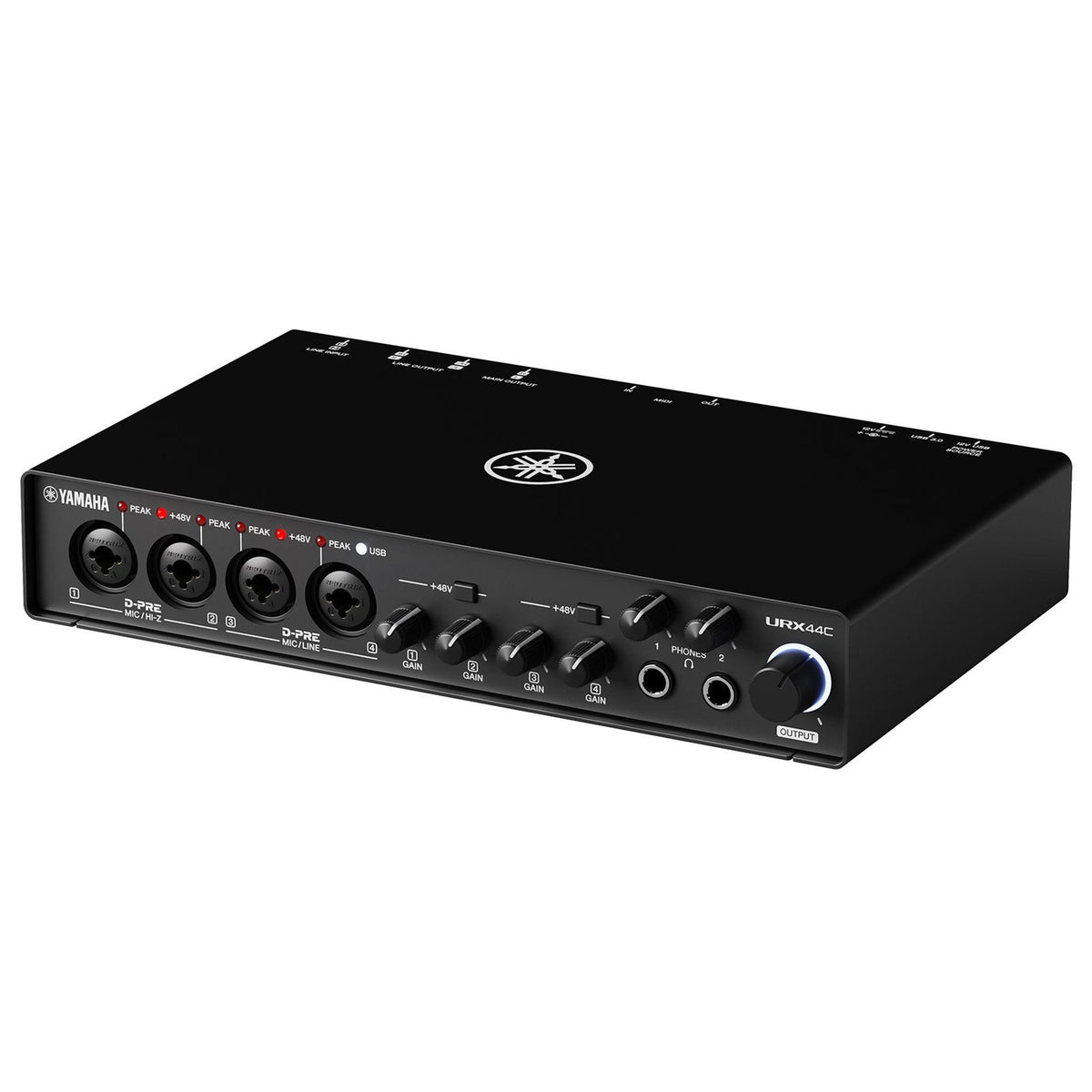 Yamaha URX44C 6x4 USB-C Audio/MIDI Interface - Black