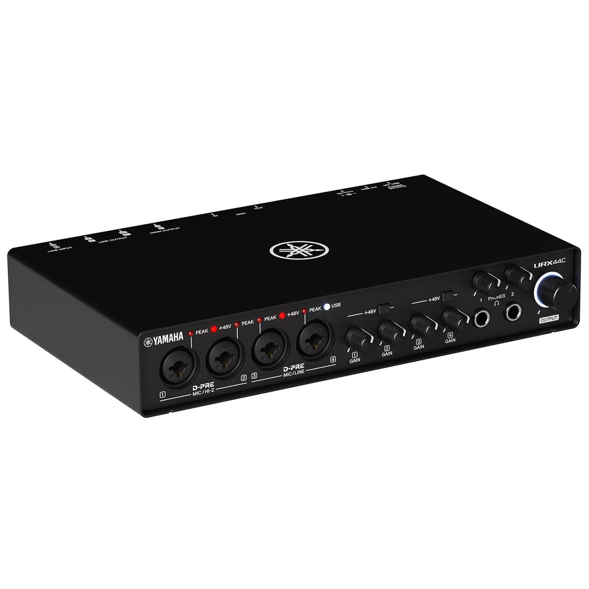 Yamaha URX44C 6x4 USB-C Audio/MIDI Interface - Black