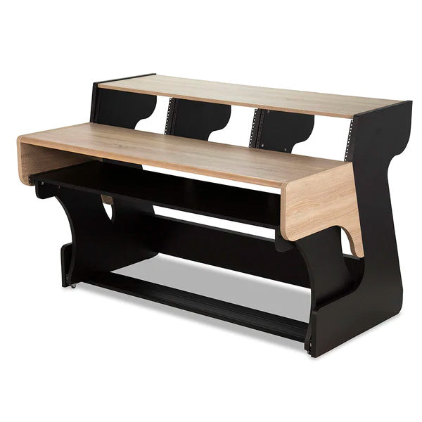 Zaor MIZA 88 XL Flex Studio Workstation Desk - Black Oak