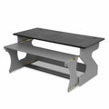 Zaor MIZA Z Flex Studio Workstation Desk - Grey Wenge