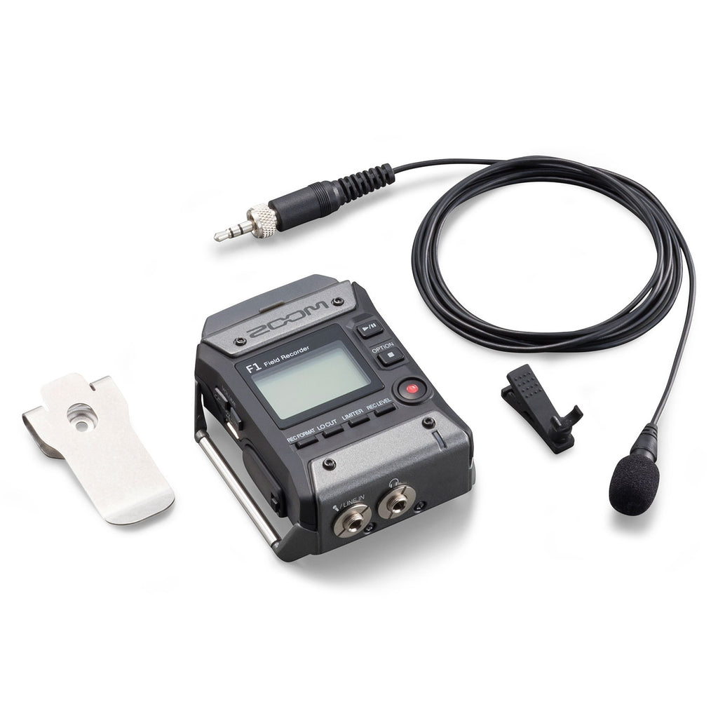 Zoom F1-LP Field Recorder + Lav Mic Bundle