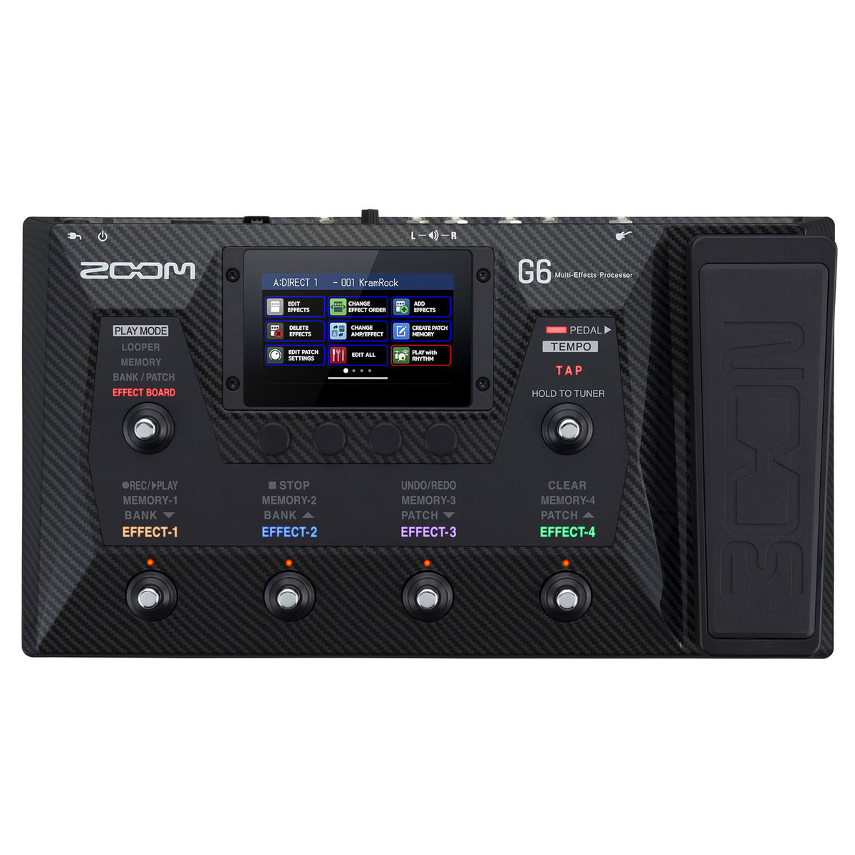 Zoom G6 Multi-Effects Processor for Guitar