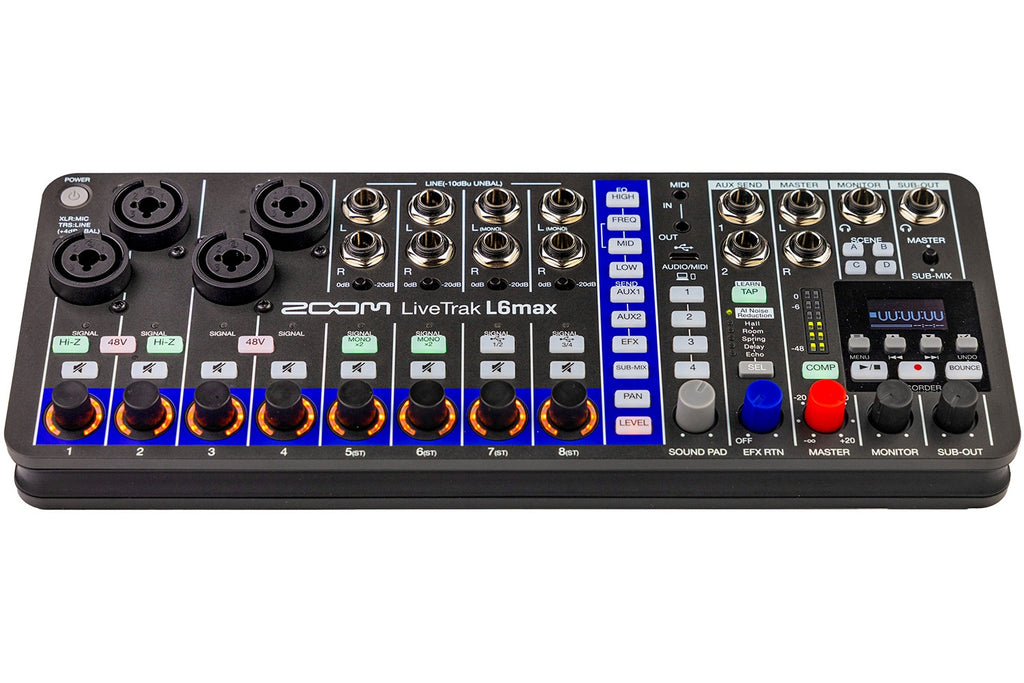 Zoom LiveTrak L6max 12-Channel Mixer and Recorder