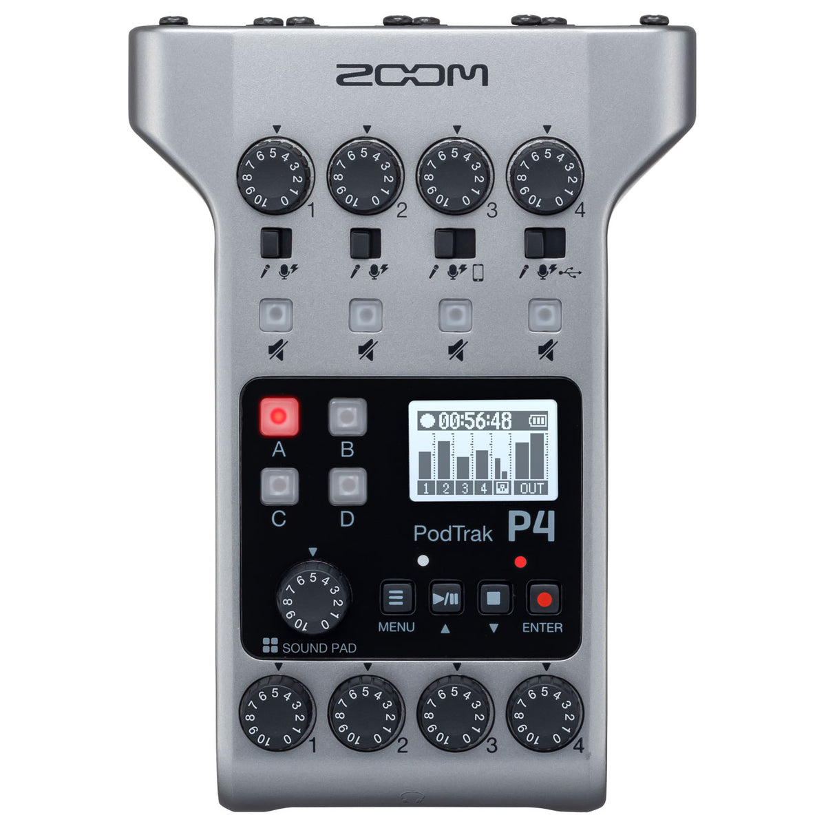Zoom PodTrak P4 Podcast Recorder